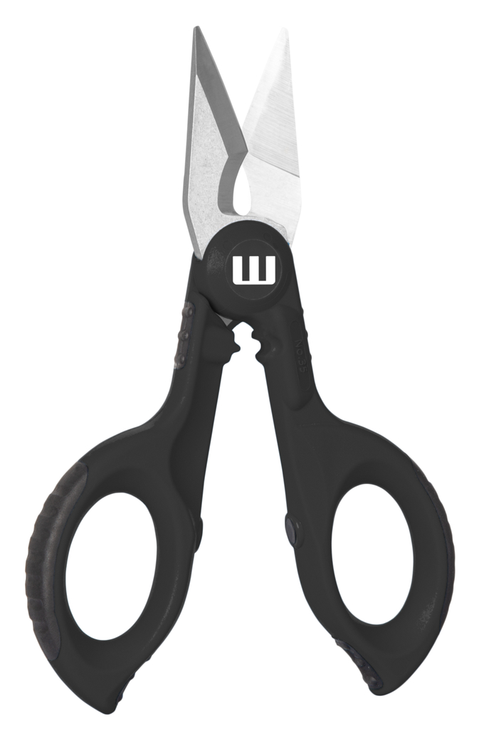 Cable Scissors No. 35 | with 2-component handles for more safety incl. stripping and crimping function