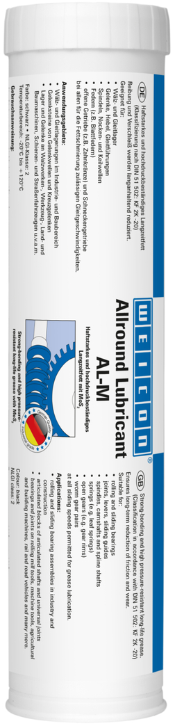 AL-M High-Performance Grease | Long-term lubrication with MoS2