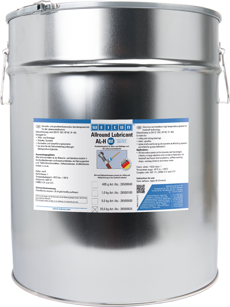 AL-H High-Performance Grease | Food-safe high-temperature grease