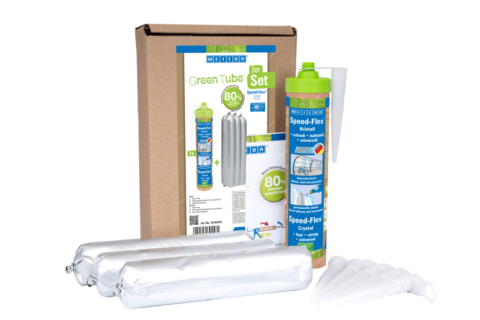 Speed-Flex® Crystal MS-Polymer | adhesive and sealant for crystal-clear bonds, based on MS-Polymer