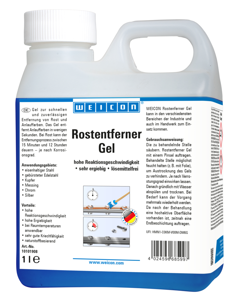 WEICON Rust Remover Gel | fast and reliable removal of rust and tarnish