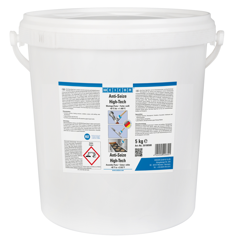 Anti-Seize High-Tech Assembly Paste | metal-free lubricant and release agent paste