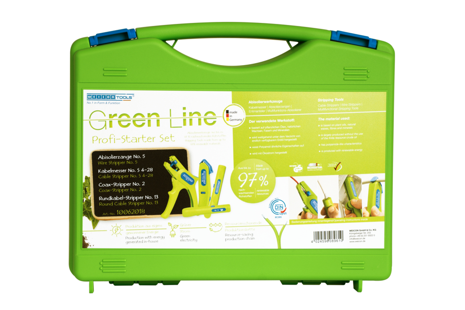 Starter Set Pro Green Line | 4-piece stripping set for house installations
