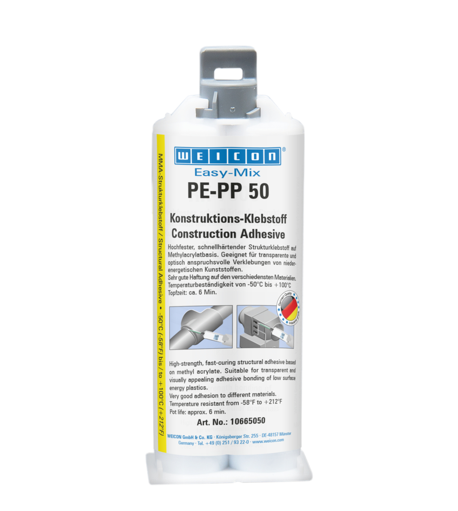 Easy-Mix PE-PP 50 Structural Acrylic Adhesive | construction adhesive based on methyl acrylate for special plastics
