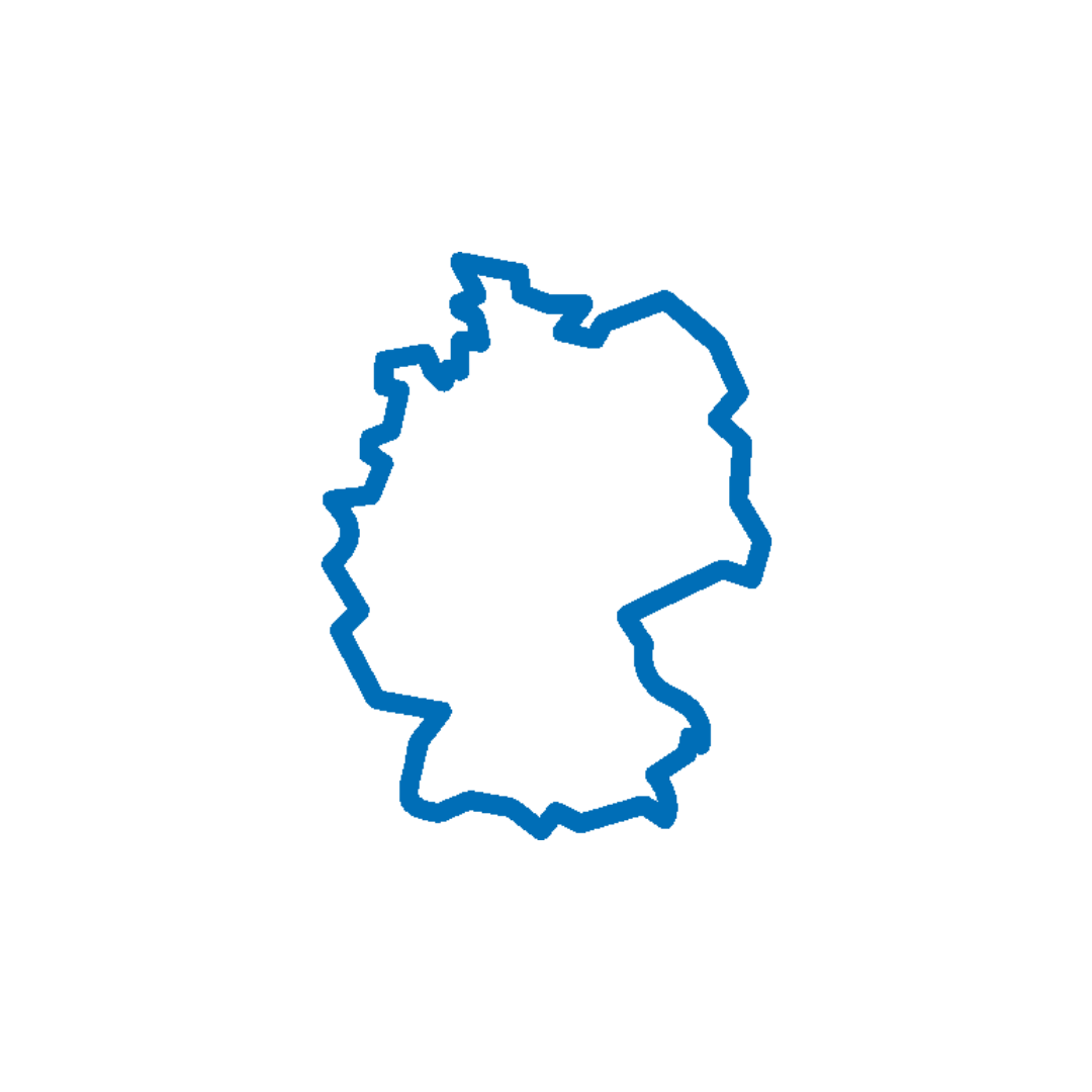 Pictogram outline of Germany