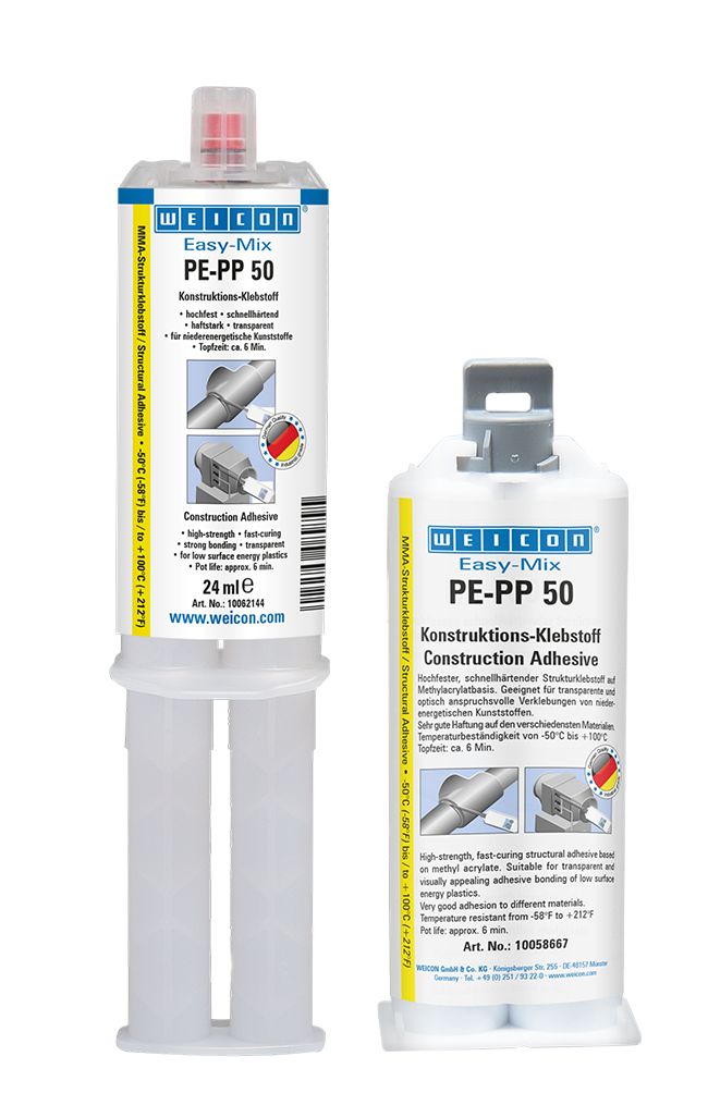 Easy-Mix PE-PP 50 Structural Acrylic Adhesive | construction adhesive based on methyl acrylate for special plastics