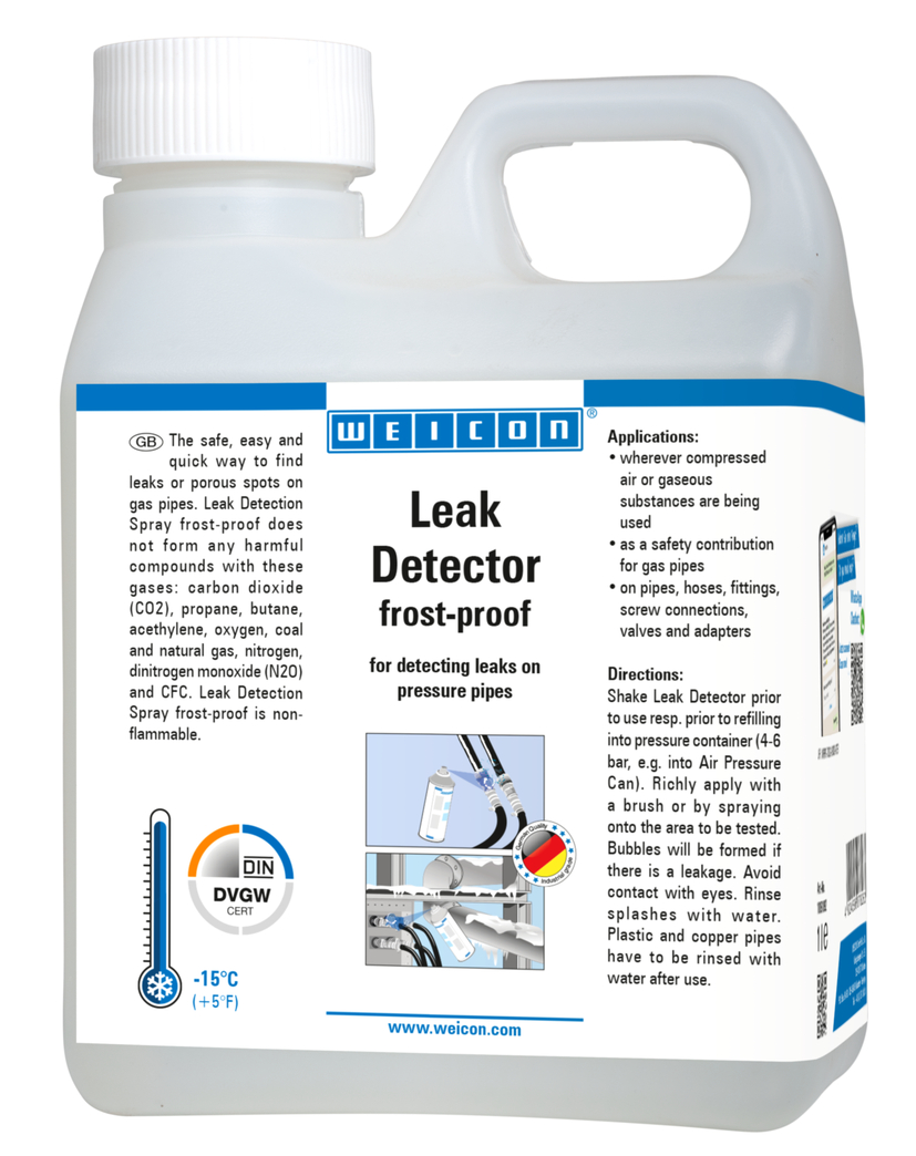 Leak Detection frost-proof | for locating cracks in pressure lines down to -15 °C